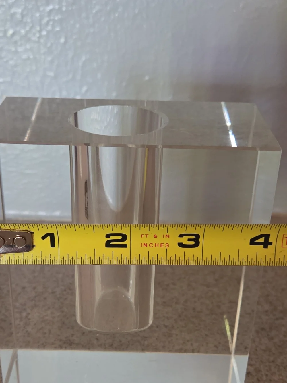 Tizo Design Clear Acrylic Glass Bud Vase